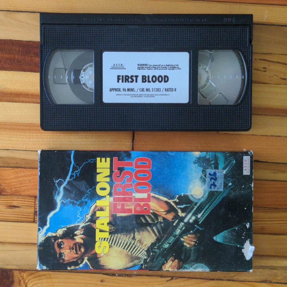 First Blood Stallone VHS 1995 Used Good Condition